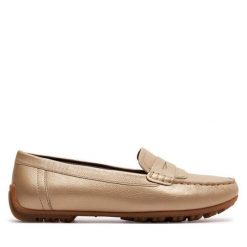 Mokasyny Geox. Żółte mokasyny damskie Geox, bez obcasa. Za 739.99 zł.