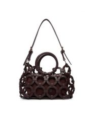 GINO ROSSI Torebka EO-LDA3409C Brązowy. Brązowe kuferki damskie Gino Rossi, z materiału, bez dodatków. Za 299.99 zł.