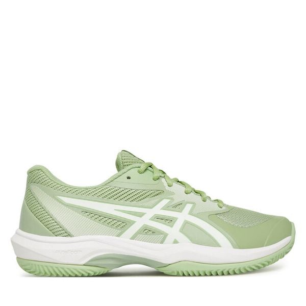 Buty do tenisa Asics. Zielone obuwie sportowe damskie Asics, bez zapięcia, tenisowe. Za 349.99 zł.