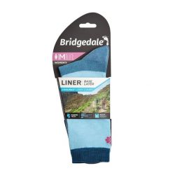 Skarpety do turystyki damskie Bridgedale LINER BL COOL 2 pary LD. Niebieskie skarpetki damskie Bridgedale, bez wzorów. Za 95.99 zł.