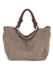 Anna Morellini Skórzany shopper bag "Gimignano" w kolorze szarobrązowym - 45 x 50 x 20 cm rozmiar: onesize. Brązowe shopper bag Anna Morellini, bez wzorów, z materiału, przez ramię, bez dodatków. Za 340.45 zł.