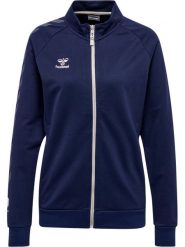 Damska bawełniana bluza dresowa zapinana na zamek Hummel Move Grid. Niebieskie bluzy damskie Hummel, xl, bez wzorów, z bawełny, z kapturem. Za 272.80 zł.