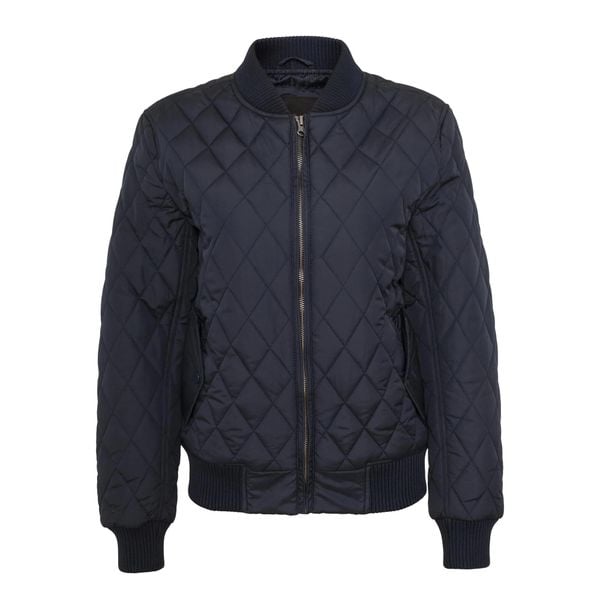 Kurtka Damska/pikowana Diamond Nylon. Niebieskie kurtki damskie Urban Classics, m, bez wzorów, z nylonu, bez kaptura. Za 187.99 zł.
