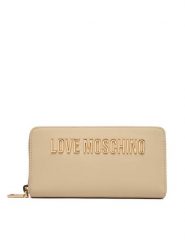 LOVE MOSCHINO Portfel JC5611PP1PKD0129 Beżowy. Brązowe portfele damskie Love Moschino, bez wzorów, ze skóry. Za 439.99 zł.