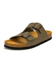 Natural world Klapki w kolorze khaki rozmiar: 37. Brązowe klapki damskie Natural World, bez wzorów, z otwartym noskiem, bez obcasa, bez zapięcia. Za 130.99 zł.