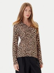 Morgan Koszula 252-TJOSY Brązowy Slim Fit. Brązowe koszule damskie Morgan, xs, bez wzorów, z syntetyku, bez kołnierzyka, bez ramiączek. Za 179.99 zł.