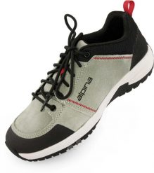 Skórzane buty trekkingowe unisex Alpina Opal Green. Zielone obuwie trekkingowe damskie Alpina, z materiału, bez zapięcia. Za 292.99 zł.