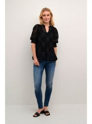 CULTURE Bluzka w kolorze czarnym rozmiar: XL. Czarne bluzki damskie Culture, xl, bez wzorów, bez kołnierzyka, bez ramiączek. Za 97.74 zł.