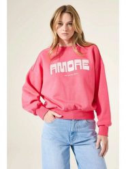 Garcia Bluza w kolorze różowym rozmiar: XL. Różowe bluzy damskie Garcia, xl, bez wzorów, bez kaptura. Za 131.43 zł.