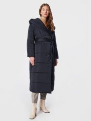 Peserico Płaszcz zimowy E23377A Granatowy Regular Fit. Niebieskie płaszcze damskie Peserico, na zimę, bez wzorów, z syntetyku, bez kaptura. Za 2,339.00 zł.