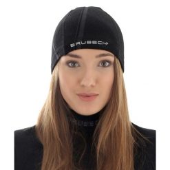 Czapka wełniana unisex Brubeck ACTIVE WOOL. Czarne czapki damskie Brubeck, bez wzorów, z elastanu. Za 59.99 zł.