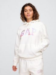 GAP Bluza w kolorze kremowym rozmiar: L. Brązowe bluzy damskie GAP, l, bez wzorów, z kapturem. Za 136.13 zł.