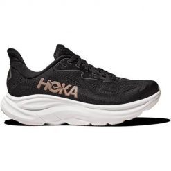 Buty do biegania damskie Hoka One One Clifton 10. Czarne obuwie sportowe damskie Hoka One One, z materiału, bez zapięcia, do biegania. Za 659.00 zł.