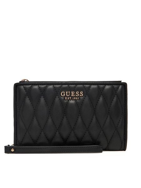 Guess Portfel Valla Slg SWQG81 22157 Czarny. Czarne portfele damskie Guess, z aplikacjami, ze skóry. Za 249.99 zł.