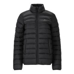 Damska kurtka puchowa Whistler Arubi. Czarne kurtki damskie WHISTLER, bez wzorów, z puchu, bez kaptura. Za 265.50 zł.