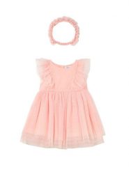 Mayoral Sukienka elegancka 1905 Różowy. Czerwone sukienki dziewczęce Mayoral, bez wzorów, z syntetyku, bez ramiączek. Za 188.99 zł.