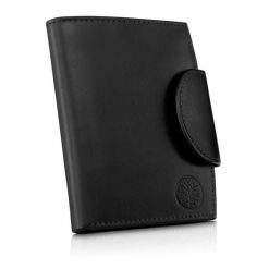 Portfel skórzany BETLEWSKI BPD-NVTC-319 BLACK czarny. Czarne portfele damskie Betlewski, bez wzorów, ze skóry. Za 159.99 zł.