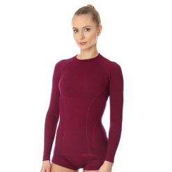 Koszulka wełniana z długim rękawem damska Brubeck ACTIVE WOOL. Czarne koszulki damskie Brubeck, l, bez wzorów, z elastanu, bez kołnierzyka, bez ramiączek. Za 213.98 zł.