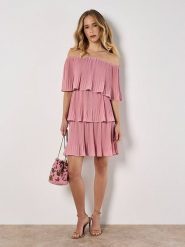 Apricot Sukienka w kolorze jasnoróżowym rozmiar: XS. Różowe sukienki damskie Apricot, bez wzorów, bez ramiączek. Za 104.99 zł.