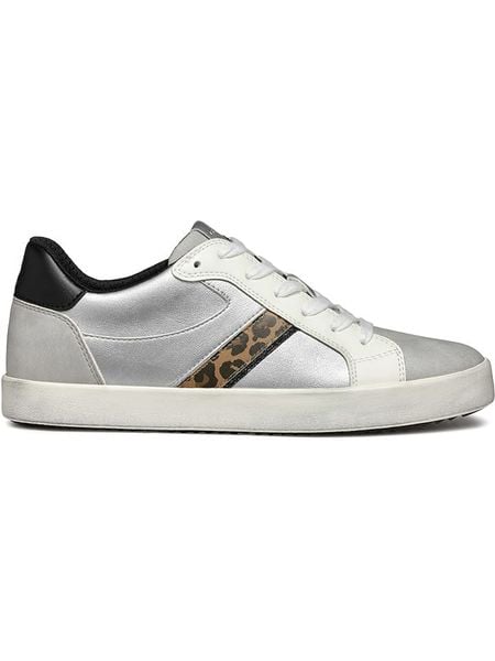Geox Sneakersy "Blomiee" w kolorze srebrnym rozmiar: 41. Szare obuwie sportowe damskie Geox, bez zapięcia. Za 209.82 zł.
