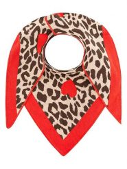 Zwillingsherz Chusta trójkątna w kolorze beżowo-czerwonym - 200 x 130 cm rozmiar: onesize. Brązowe chusty damskie Zwillingsherz, bez wzorów, z bawełny. Za 126.99 zł.