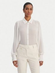 Fracomina Koszula FR26ST6026W41201 Biały Regular Fit. Białe koszule damskie Fracomina, s, bez wzorów, z syntetyku, bez kołnierzyka, bez ramiączek. Za 369.99 zł.