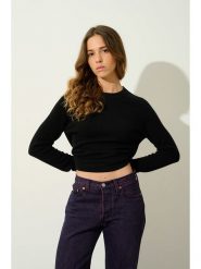 AUTHENTIC CASHMERE Kaszmirowy sweter "Ecrin" w kolorze czarnym rozmiar: M. Czarne swetry klasyczne damskie AUTHENTIC CASHMERE, m, z kaszmiru, bez kołnierzyka. Za 367.22 zł.