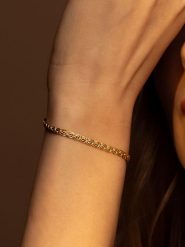 DIAMANTA Złota bransoletka "Maille Golya" rozmiar: onesize. Żółte bransoletki damskie DIAMANTA, złote. Za 1,696.99 zł.