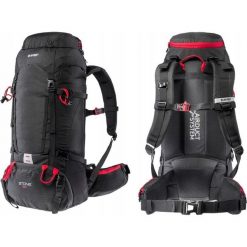 Plecak turystyczny trekkingowy wyprawowy górski ze stelażem Hi-Tec Stone 50 l. Czarne plecaki Hi-tec, bez wzorów. Za 259.99 zł.