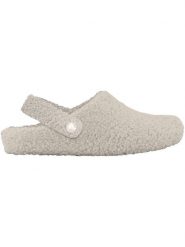 Klapki Crocs Classic Cozzzy Dorośli. Białe klapki damskie Crocs, bez wzorów, z futra, bez obcasa, bez zapięcia. Za 262.00 zł.