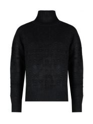 Silvian Heach Sweter | PGA22130LU | Kobieta | Czarny. Czarne swetry klasyczne damskie Silvian Heach, m, z dzianiny, bez kołnierzyka, moda ciążowa. W wyprzedaży za 199.00 zł.