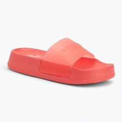 Klapki damskie U.S. Polo Assn. AMAMI009A. Czerwone klapki damskie U.S. Polo Assn., bez wzorów, z tworzywa sztucznego, bez obcasa, bez zapięcia. Za 109.99 zł.