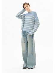Armedangels Sweter ''Merinaa'' w kolorze błękitnym rozmiar: S. Niebieskie swetry klasyczne damskie ARMEDANGELS, s, z bawełny, bez kołnierzyka. Za 249.95 zł.