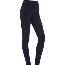 Damskie legginsy jeździeckie z pełną przyczepnością Equipage Shannon. Niebieskie legginsy damskie EQUIPAGE, m, bez wzorów, z elastanu. Za 352.50 zł.