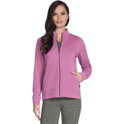 Kurtka Skechers GO WALK Everywhere Jacket, Kobiety. Fioletowe kurtki damskie Skechers, bez wzorów, z poliesteru, bez kaptura. Za 390.00 zł.