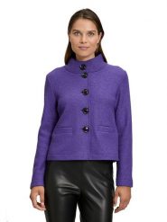 Betty Barclay Kurtka przejściowa w kolorze fioletowym rozmiar: 46. Różowe kurtki damskie Betty Barclay, bez wzorów, z wełny, bez kaptura. Za 210.45 zł.