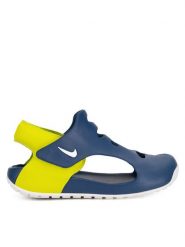 Nike Sandały DH9462-402 Niebieski. Niebieskie sandały chłopięce Nike, z tworzywa sztucznego, bez zapięcia. Za 159.99 zł.