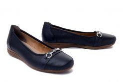 RIEKER L9360-14 blue, baleriny damskie. Niebieskie balerinki damskie Rieker, bez wzorów. Za 319.90 zł.