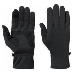 Rękawiczki trekkingowe Jack Wolfskin Allrounder. Czarne rękawiczki damskie Jack Wolfskin, bez wzorów. Za 169.99 zł.