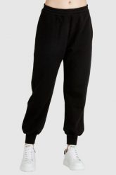 ALEXANDER MCQUEEN Czarne dresowe spodnie damskie. Czarne spodnie dresowe damskie alexander mcqueen, s, bez wzorów, z bawełny. W wyprzedaży za 999.99 zł.