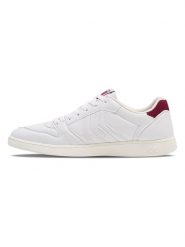 Hummel Sneakersy "Handball Perfekt" w kolorze biało-jasnoróżowym rozmiar: 36. Białe obuwie sportowe damskie Hummel, z materiału, bez zapięcia, do piłki ręcznej. Za 109.78 zł.