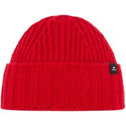 Czapka Eisbar Basso MÜ. Czerwone czapki damskie Eisbär, bez wzorów, z wełny. W wyprzedaży za 193.99 zł.