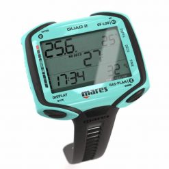 Komputer nurkowy QUAD 2. Niebieskie, cyfrowe zegarki damskie MARES. Za 1,252.36 zł.