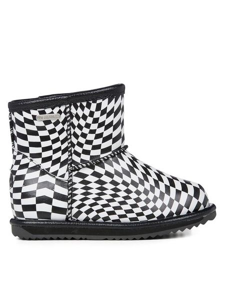 EMU Australia Śniegowce Blanasi K12950 Czarny. Czarne kozaki dziewczęce EMU Australia, bez wzorów, z lakierowanej skóry, bez obcasa, bez zapięcia. Za 299.99 zł.