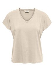 JDY Koszulka w kolorze beżowym rozmiar: S. Brązowe koszulki damskie JDY, s, bez wzorów, bez kołnierzyka, bez ramiączek. Za 61.60 zł.