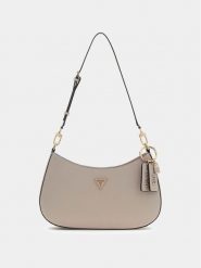 Guess Torebka 175657 Beżowy. Brązowe listonoszki damskie Guess, z aplikacjami, bez dodatków. Za 549.99 zł.