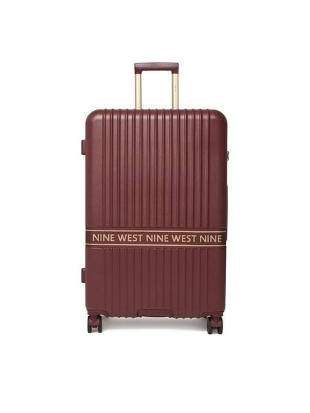 Nine West Walizka duża CEO-NW-L-002-10 Bordowy. Czerwone walizki Nine West, bez wzorów, z tworzywa sztucznego, duże. Za 399.99 zł.