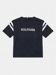 Tommy Hilfiger T-Shirt Varsity KB0KB08678 D Granatowy Regular Fit. Niebieskie t-shirty i koszulki chłopięce Tommy Hilfiger, bez wzorów, z bawełny, bez kołnierzyka, bez ramiączek. Za 169.99 zł.
