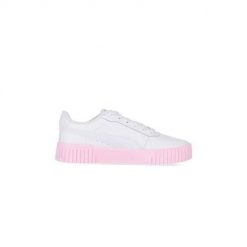 Buty do chodzenia damskie Puma Carina 2.0. Białe obuwie sportowe damskie Puma, z gumy, bez zapięcia, trekkingowe. Za 394.00 zł.