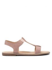 Nelli Blu Sandały CS166-3 Różowy. Czerwone sandały dziewczęce Nelli Blu, z materiału, bez obcasa, bez zapięcia. Za 59.99 zł.